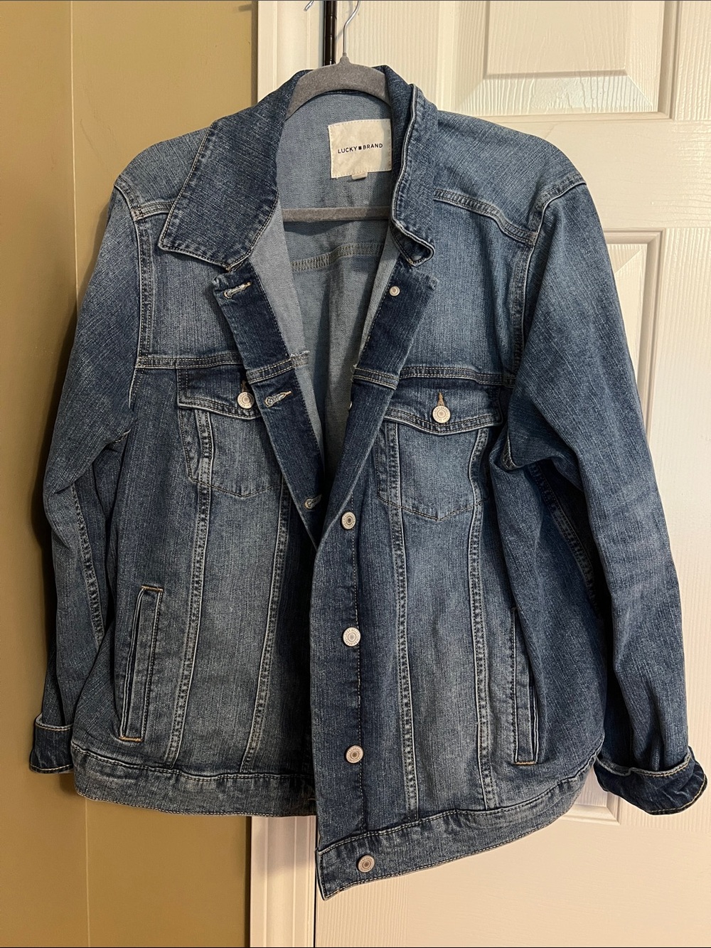 Lucky Brand Washed Blue Denim Jacket